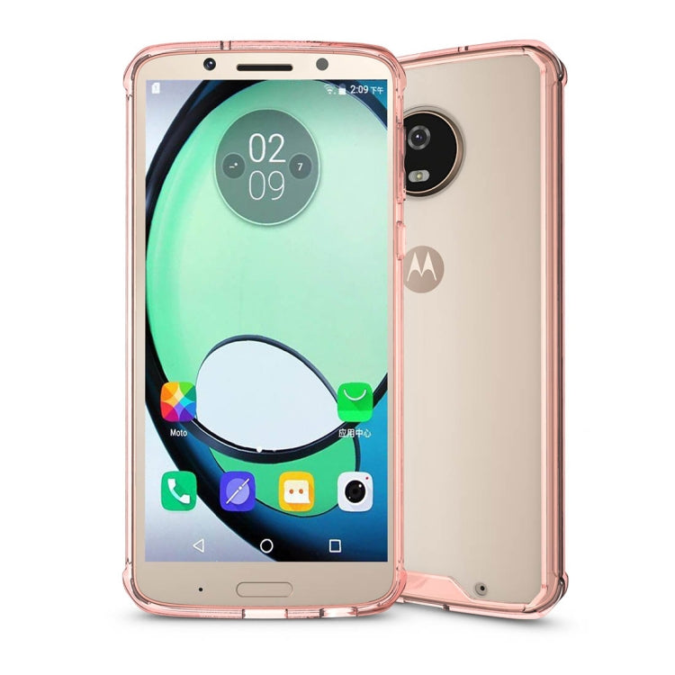 For Motorola Moto G6 Plus Acrylic + TPU Shockproof Transparent Armor Protective Back Cover Case
