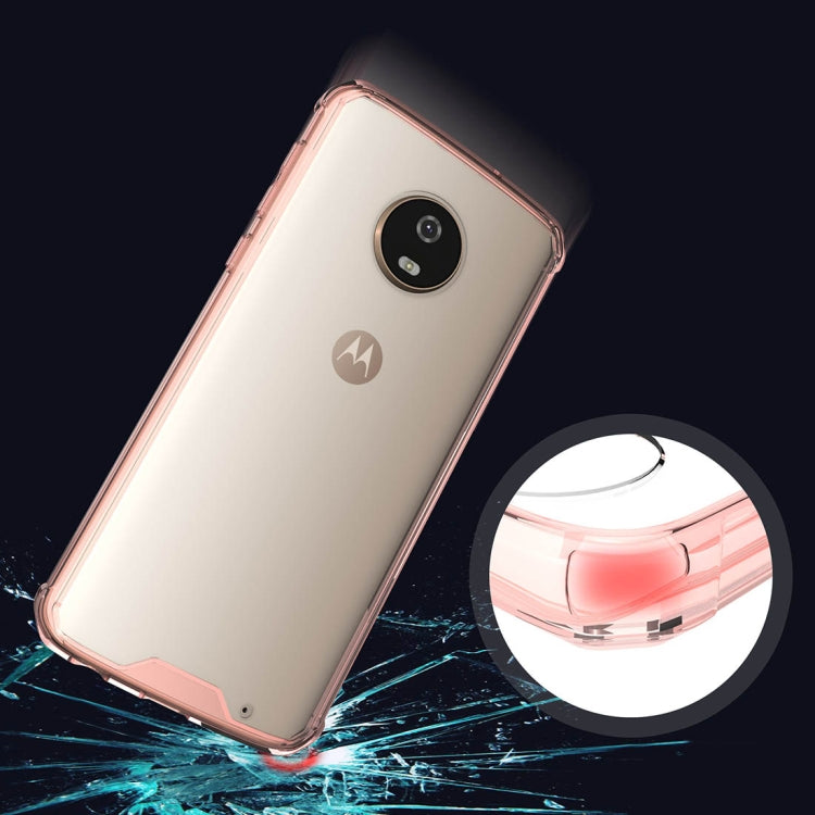 For Motorola Moto G6 Plus Acrylic + TPU Shockproof Transparent Armor Protective Back Cover Case