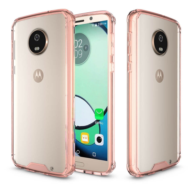 For Motorola Moto G6 Plus Acrylic + TPU Shockproof Transparent Armor Protective Back Cover Case
