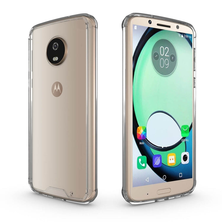 For Motorola Moto G6 Plus Acrylic + TPU Shockproof Transparent Armor Protective Back Cover Case