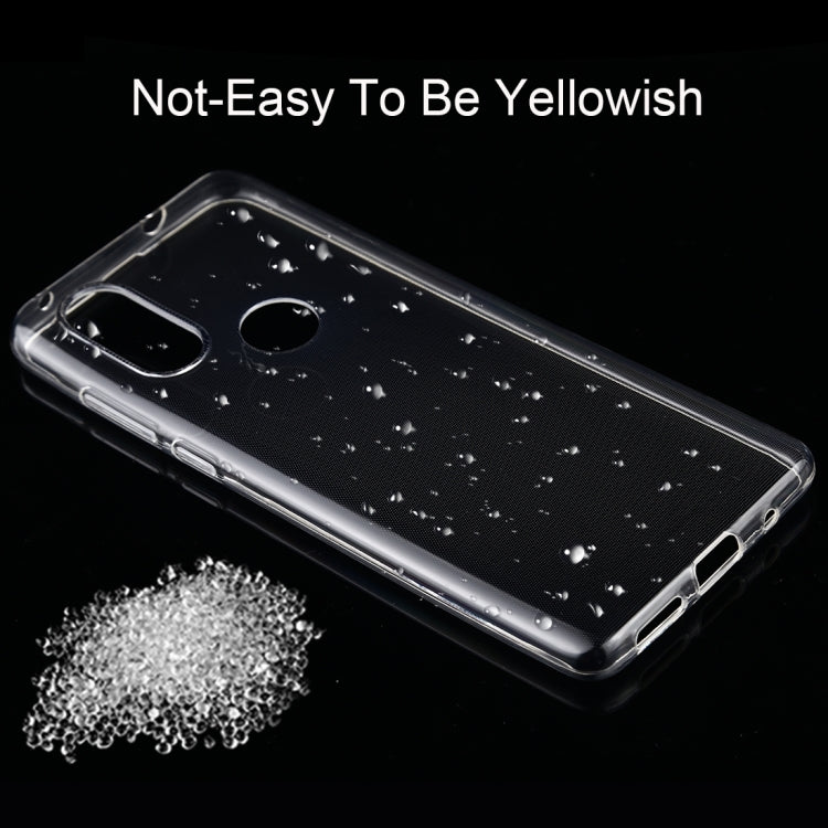 0.75mm Ultrathin Transparent TPU Soft Protective Case for MOTO P40