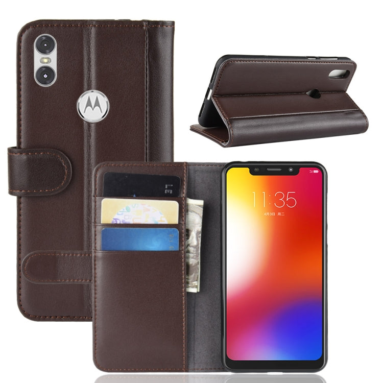 Calf Texture Horizontal Flip Leather Case for Motorola One (P30 Play), with Holder & Card Slots & Wallet