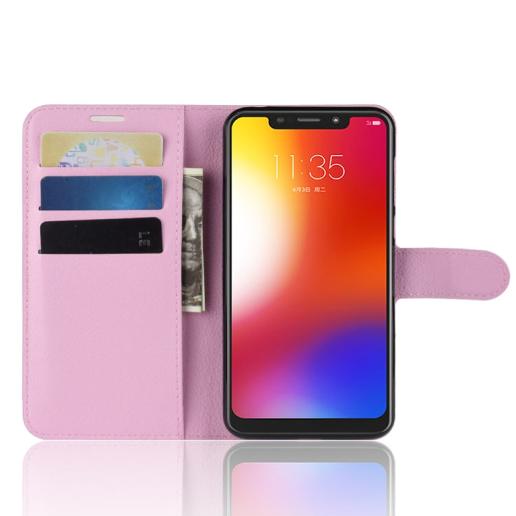 Litchi Texture Horizontal Flip Leather Case for Motorola One (P30 Play), with Holder & Card Slots & Wallet