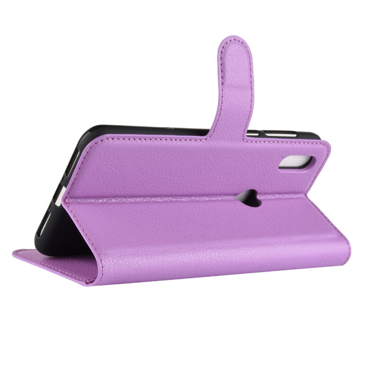 Litchi Texture Horizontal Flip Leather Case for Motorola One (P30 Play), with Holder & Card Slots & Wallet