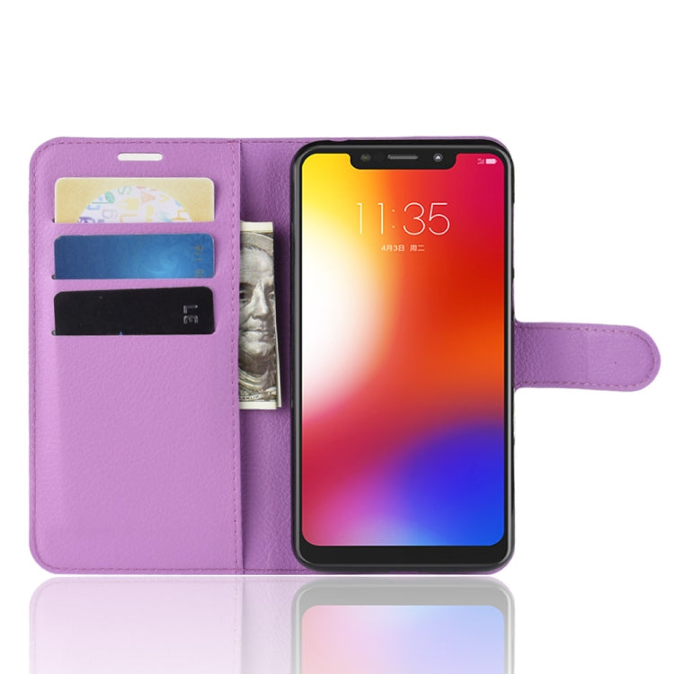 Litchi Texture Horizontal Flip Leather Case for Motorola One (P30 Play), with Holder & Card Slots & Wallet