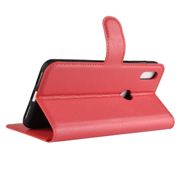 Litchi Texture Horizontal Flip Leather Case for Motorola One (P30 Play), with Holder & Card Slots & Wallet