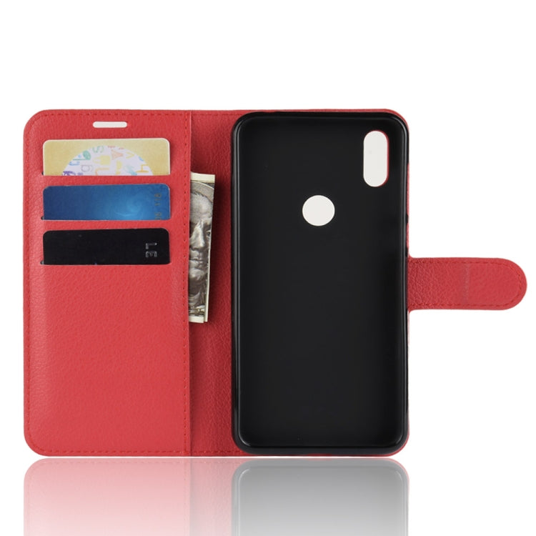Litchi Texture Horizontal Flip Leather Case for Motorola One (P30 Play), with Holder & Card Slots & Wallet