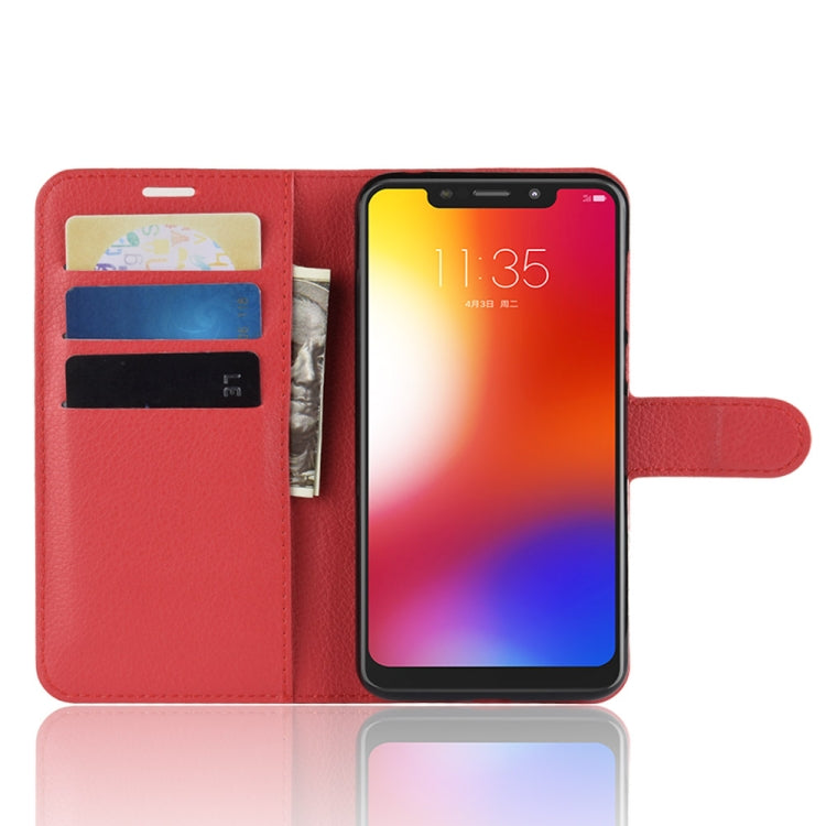 Litchi Texture Horizontal Flip Leather Case for Motorola One (P30 Play), with Holder & Card Slots & Wallet
