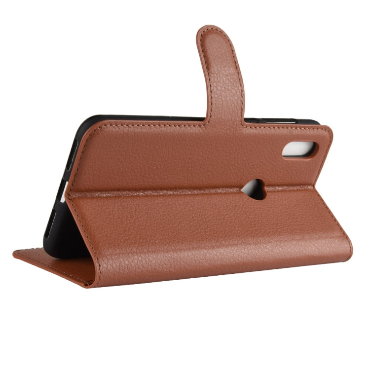 Litchi Texture Horizontal Flip Leather Case for Motorola One (P30 Play), with Holder & Card Slots & Wallet