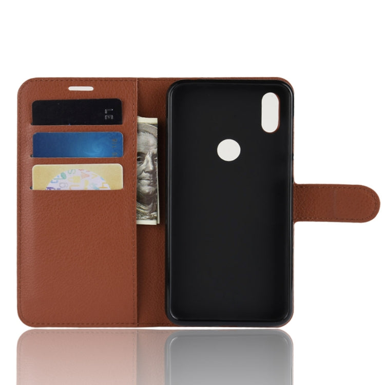 Litchi Texture Horizontal Flip Leather Case for Motorola One (P30 Play), with Holder & Card Slots & Wallet
