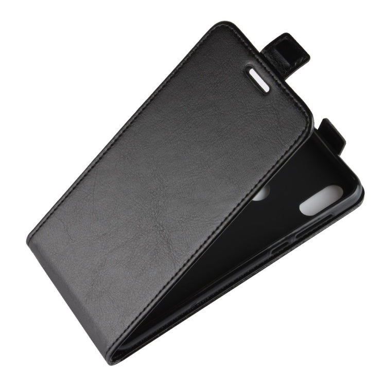 R64 Texture Single Fold Vertical Flip Leather Case for Motorola One (P30 Play), with Card Slots & Wallet