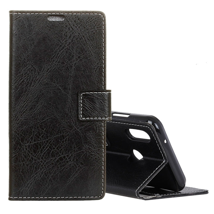 Retro Crazy Horse Texture Horizontal Flip Leather Case for Motorola Moto One Power (P30 Note), with Card Slots & Holder & Photo Frame