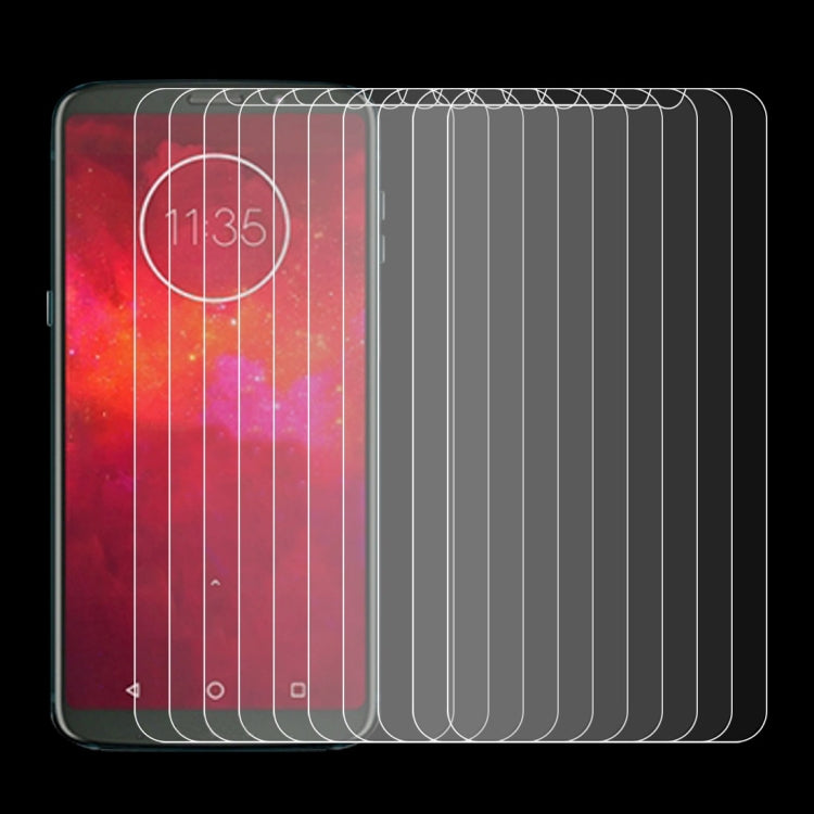 10 PCS 0.26mm 9H 2.5D Tempered Glass Film for Motorola Moto Z3 Play