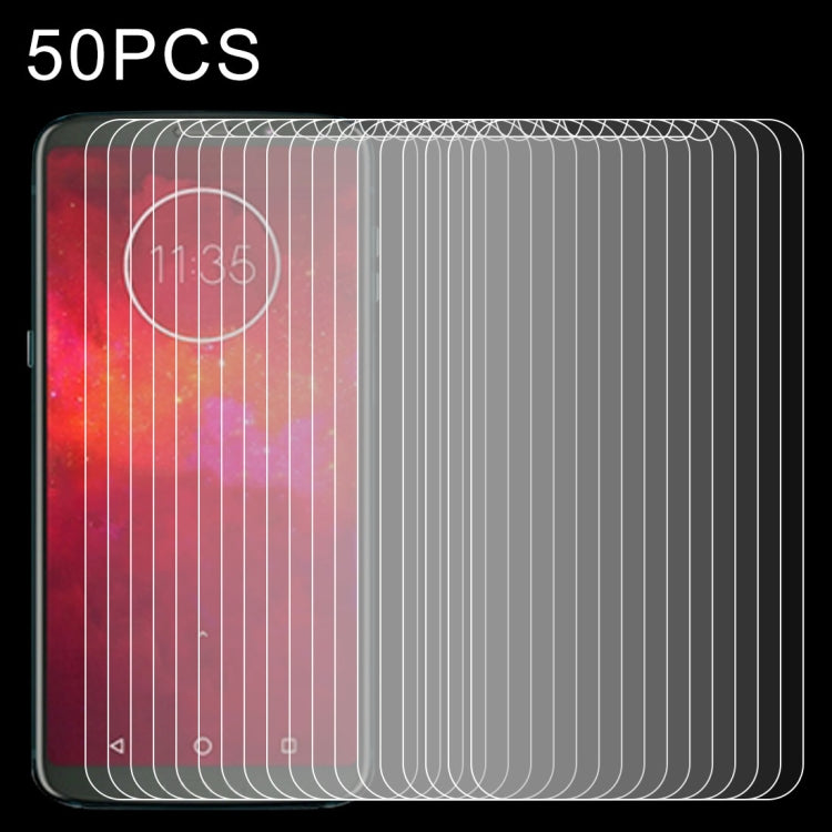 50 PCS 0.26mm 9H 2.5D Tempered Glass Film for Motorola Moto Z3 Play