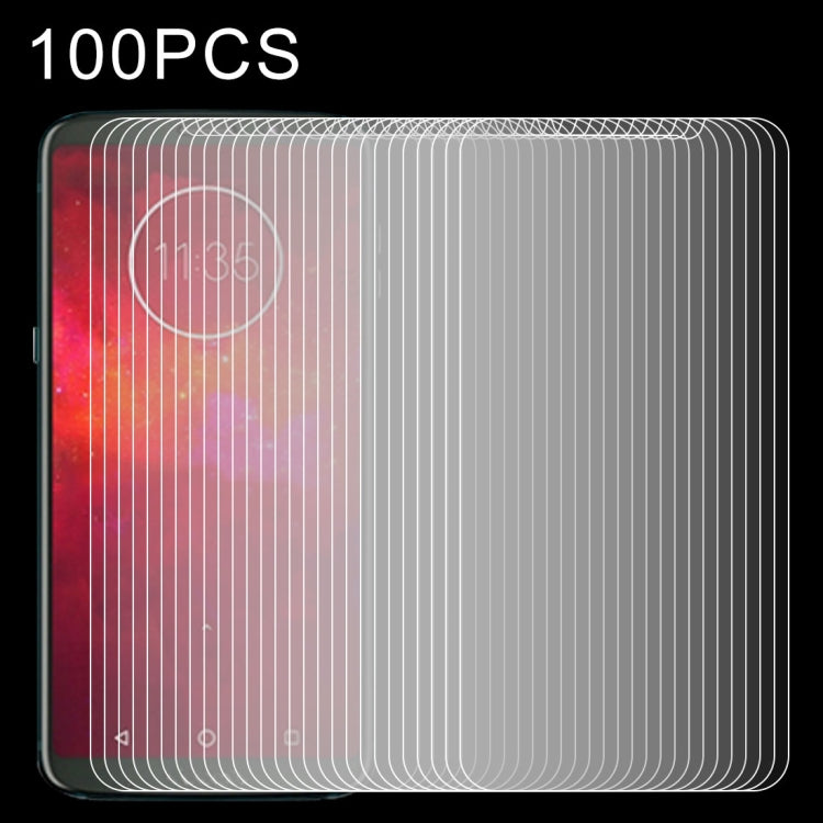 100 PCS 0.26mm 9H 2.5D Tempered Glass Film for Motorola Moto Z3 Play