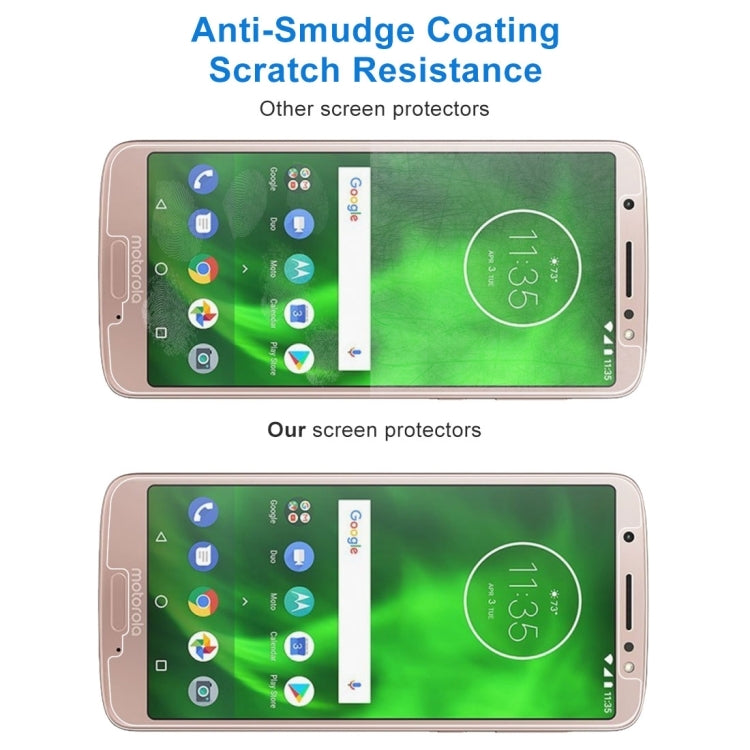 10 PCS 0.26mm 9H 2.5D Tempered Glass Film for Motorola Moto G6