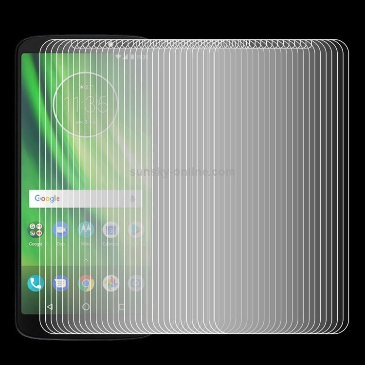 100 PCS 0.26mm 9H 2.5D Tempered Glass Film for Motorola Moto G6 Play