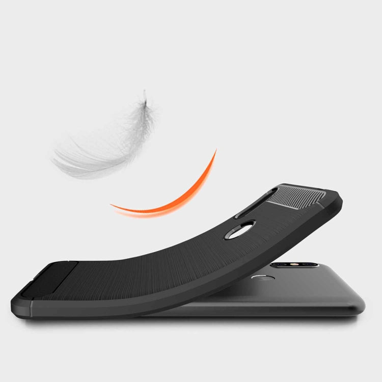 Brushed Texture Carbon Fiber Shockproof TPU Case for Motorola Moto One Power (P30 Note)