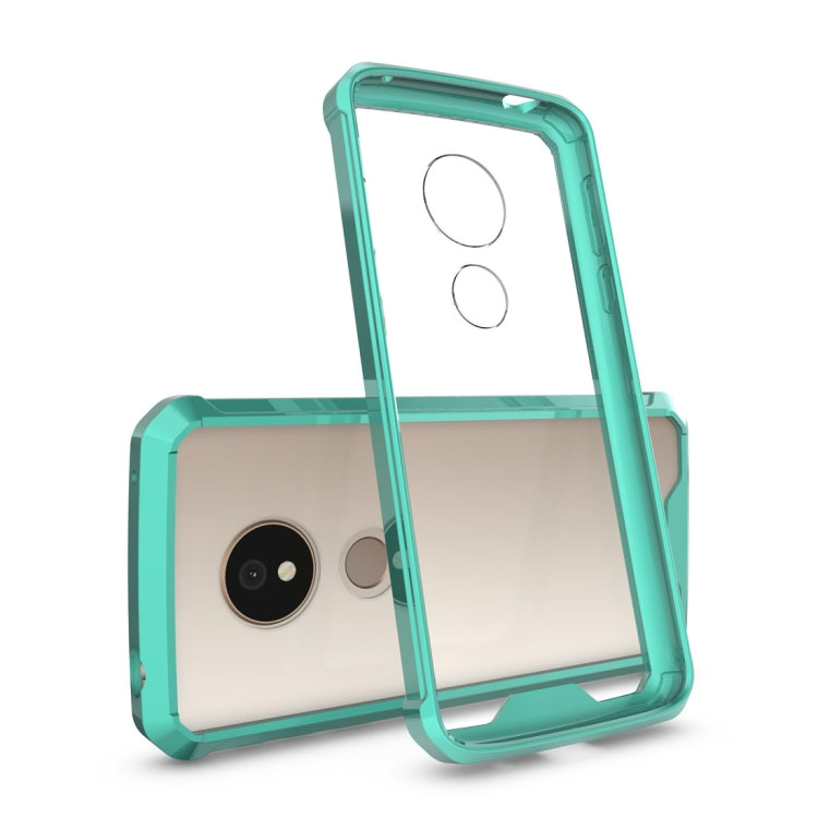 Acrylic + TPU Shockproof Transparent Armor Case for Motorola Moto G6 Play (US Version)