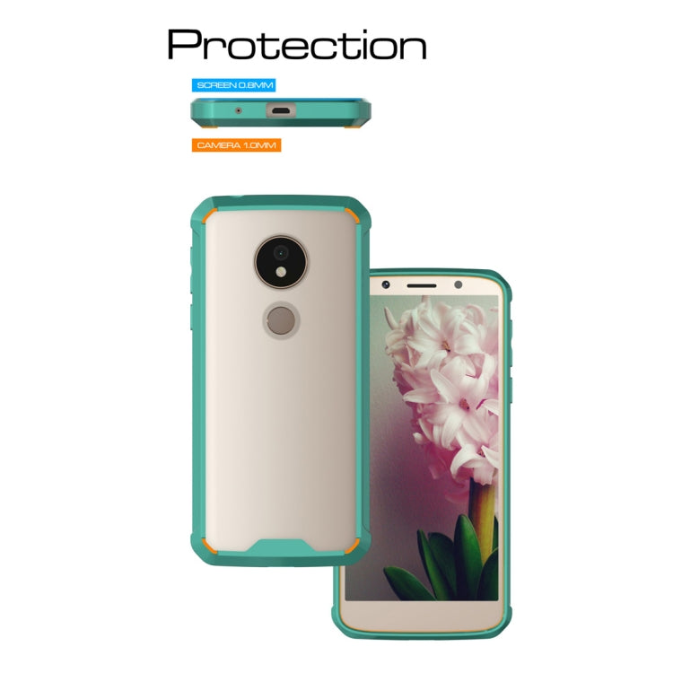 Acrylic + TPU Shockproof Transparent Armor Case for Motorola Moto G6 Play (US Version)