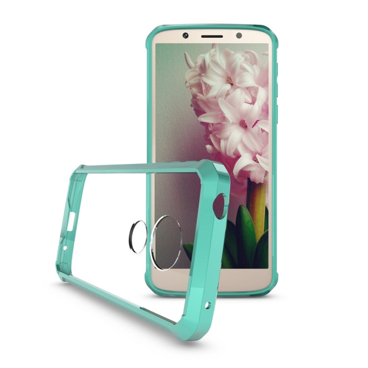 Acrylic + TPU Shockproof Transparent Armor Case for Motorola Moto G6 Play (US Version)