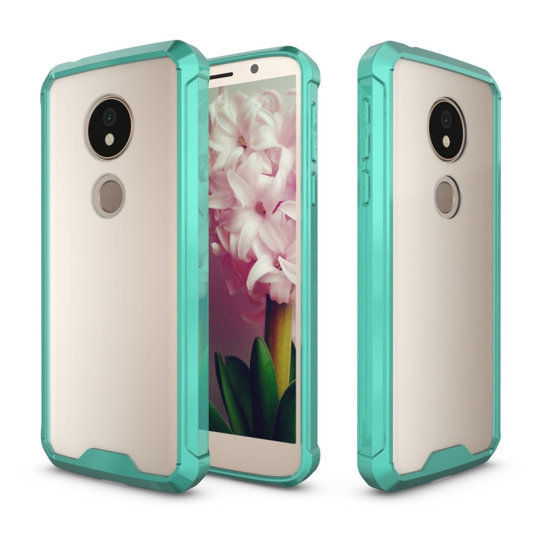 Acrylic + TPU Shockproof Transparent Armor Case for Motorola Moto G6 Play (US Version)