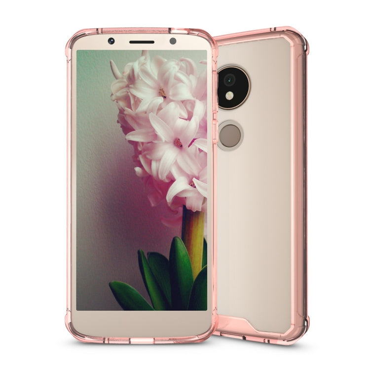 Acrylic + TPU Shockproof Transparent Armor Case for Motorola Moto G6 Play (US Version)