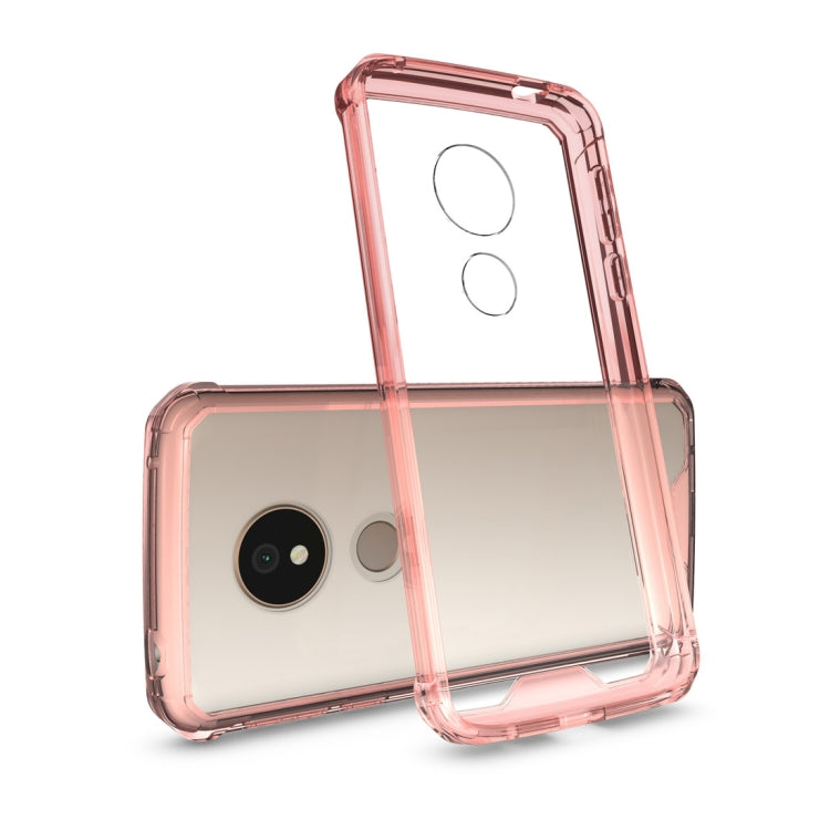 Acrylic + TPU Shockproof Transparent Armor Case for Motorola Moto G6 Play (US Version)