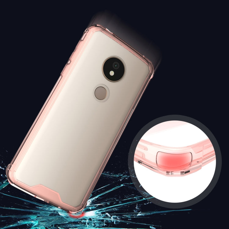 Acrylic + TPU Shockproof Transparent Armor Case for Motorola Moto G6 Play (US Version)