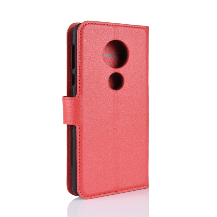 Litchi Texture Horizontal Flip Leather Case for Motorola Moto E5 Play, with Wallet & Holder & Card Slots