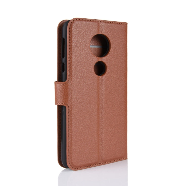 Litchi Texture Horizontal Flip Leather Case for Motorola Moto E5 Play, with Wallet & Holder & Card Slots