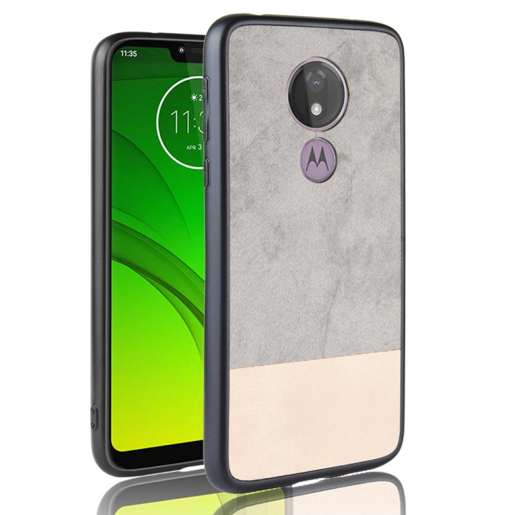 Shockproof Color Matching Denim PC + PU + TPU Case for Motorola Moto G7 Play (EU Version)