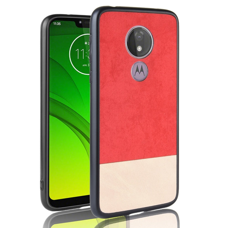 Shockproof Color Matching Denim PC + PU + TPU Case for Motorola Moto G7 Play (EU Version)