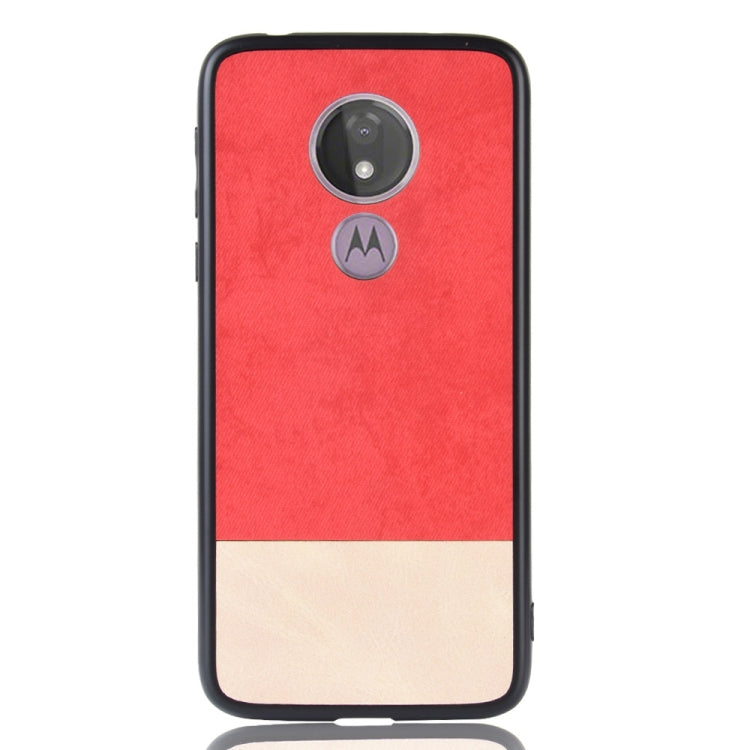 Shockproof Color Matching Denim PC + PU + TPU Case for Motorola Moto G7 Play (EU Version)