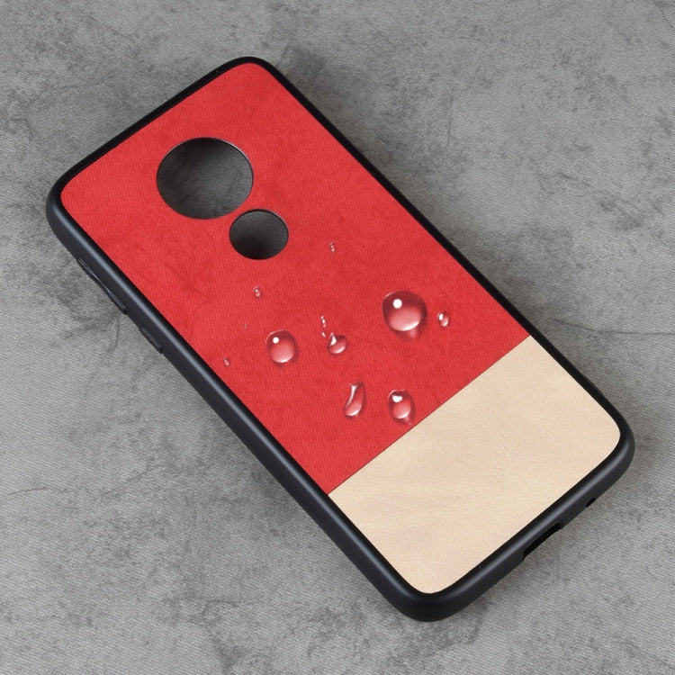 Shockproof Color Matching Denim PC + PU + TPU Case for Motorola Moto G7 Play (EU Version)