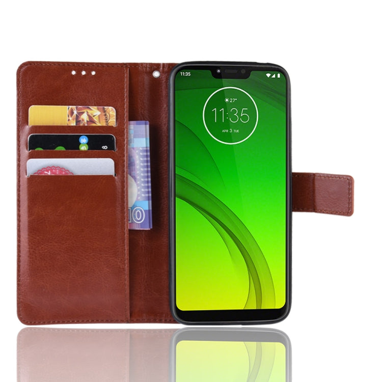 Crazy Horse Texture Horizontal Flip Leather Case for Motorola Moto G7 Power (EU Version), with Holder & Card Slots & Wallet