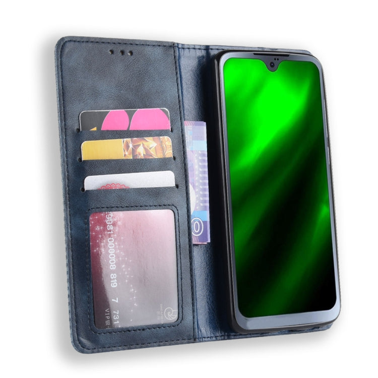 Magnetic Buckle Retro Texture Horizontal Flip Leather Case for Motorola Moto G7, with Holder & Card Slots & Wallet