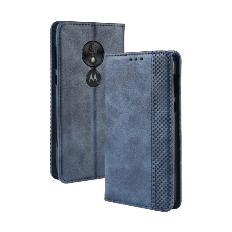 Magnetic Buckle Retro Texture Horizontal Flip Leather Case for Motorola Moto G7 Play (US Version), with Holder & Card Slots & Wallet