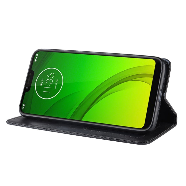 Magnetic Buckle Retro Texture Horizontal Flip Leather Case for Motorola Moto G7 Power (US Version), with Holder & Card Slots & Wallet
