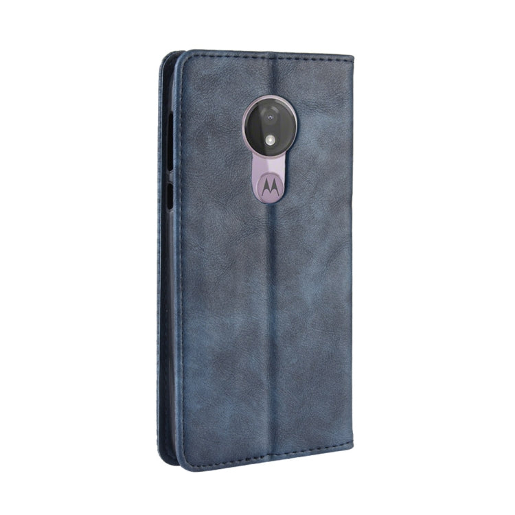 Magnetic Buckle Retro Texture Horizontal Flip Leather Case for Motorola Moto G7 Power (US Version), with Holder & Card Slots & Wallet