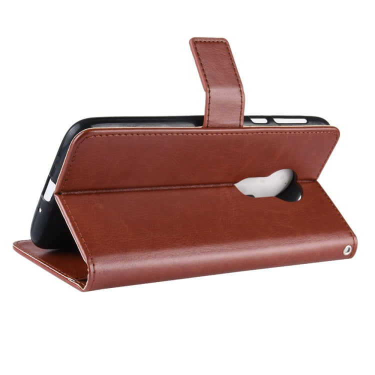 Crazy Horse Texture Horizontal Flip Leather Case for Motorola Moto G7 Power (US Version), with Holder & Card Slots & Wallet