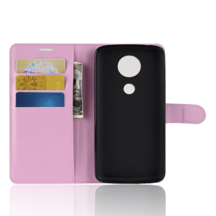 Litchi Texture Horizontal Flip Leather Case for Motorola Moto E5 Plus (Brazil / EU Version), with Wallet & Holder & Card Slots