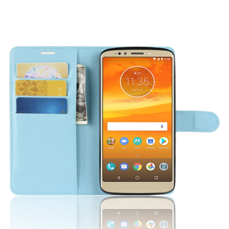 Litchi Texture Horizontal Flip Leather Case for Motorola Moto E5 Plus (Brazil / EU Version), with Wallet & Holder & Card Slots
