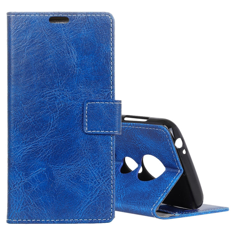 Retro Crazy Horse Texture Horizontal Flip Leather Case for Motorola Moto G7 / G7+, with Wallet & Holder & Card Slots & Photo Frame