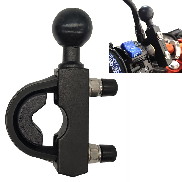 Motorcycle Handlebar Bracket Fixed Accessories Strip Shaped Ball Head, Compatible with Round Pipe Diameter: 15-33mm