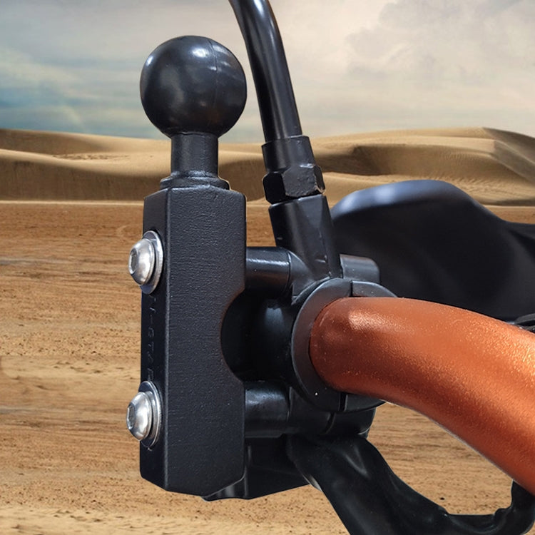 Motorcycle Handlebar Bracket Fixed Accessories Strip Shaped Ball Head, Compatible with Round Pipe Diameter: 15-33mm