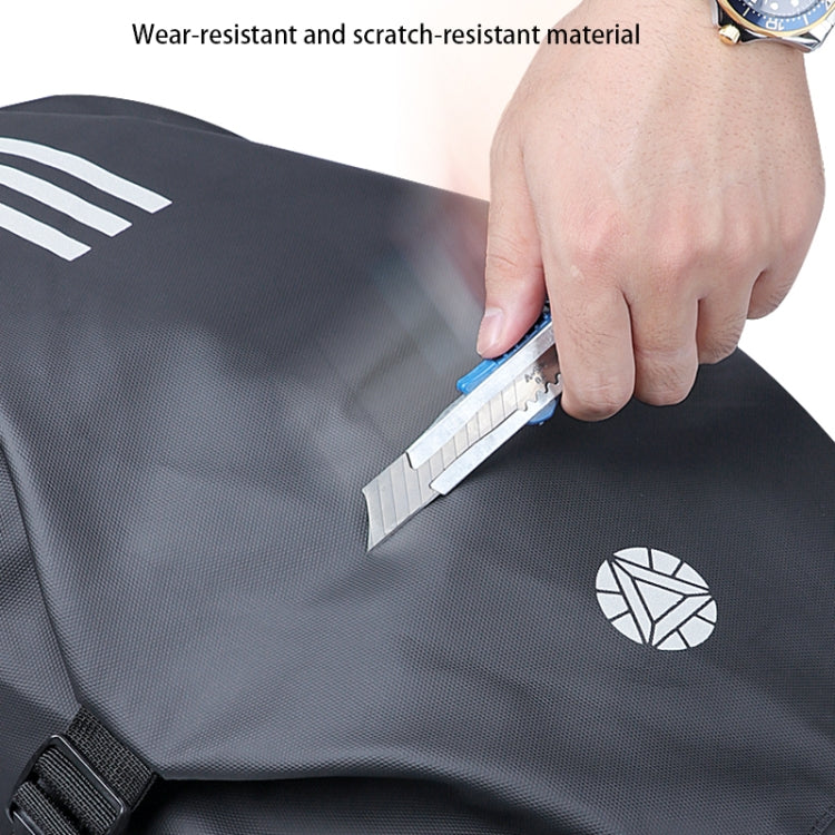 Motorcycle Rainproof Shoulders Helmet Soft Riding Backpack (Black)