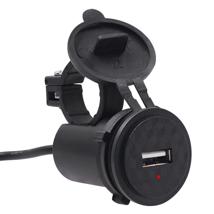 Motorcycle Waterproof DC DC 9-24V 5V / 1.5A USB Phone Charger Adapter, with Indicator Light