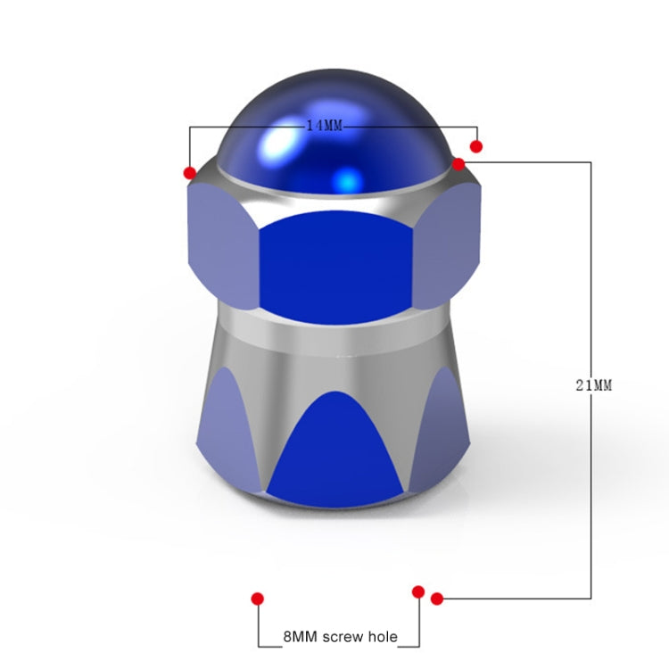 2 PCS Motorcycles Gas Cap Mouthpiece Cover Tire Cap Tire Valve Caps (Colour)