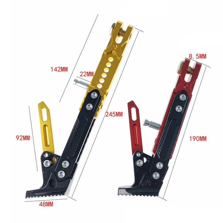 Motorcycle Modified Aluminum Alloy Side Tripod Adjustable Pedal Holder